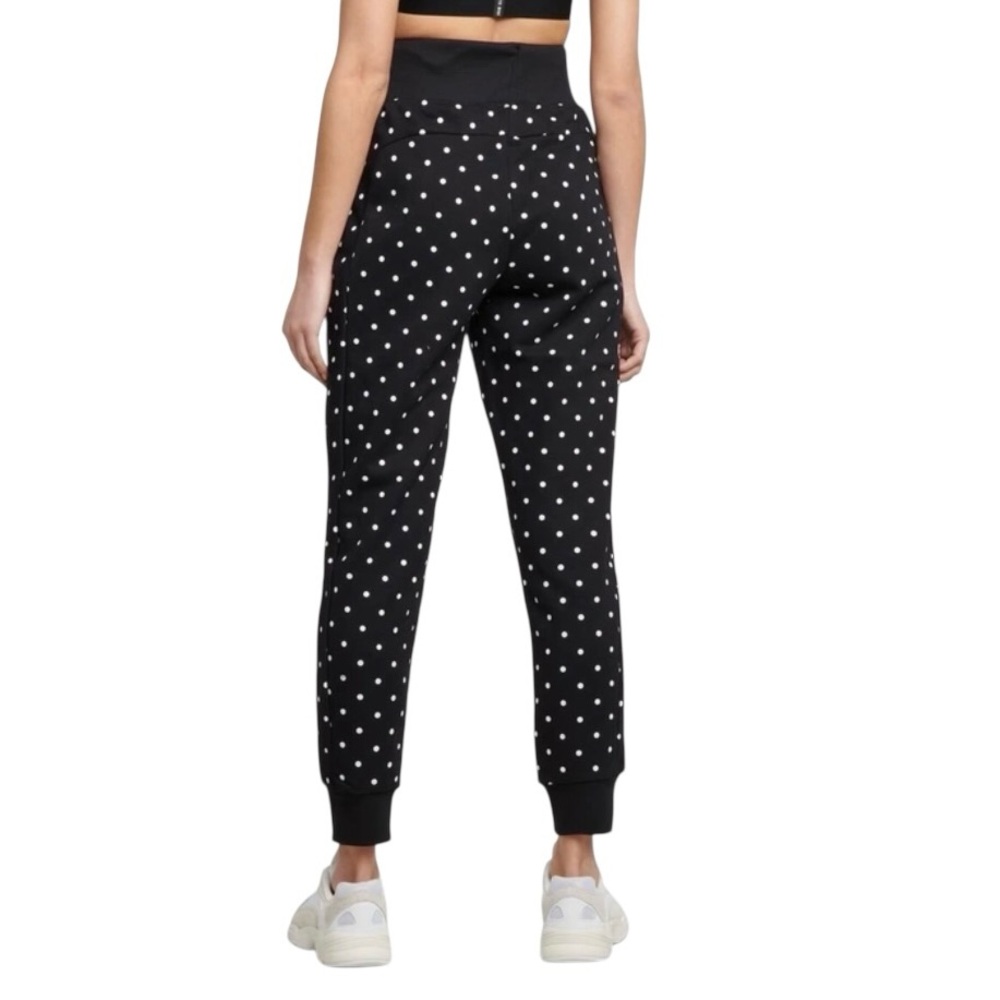 Adam Selman Sport Polka Dot Jogger Sweatpants Black White XS - Picture 2 of 12